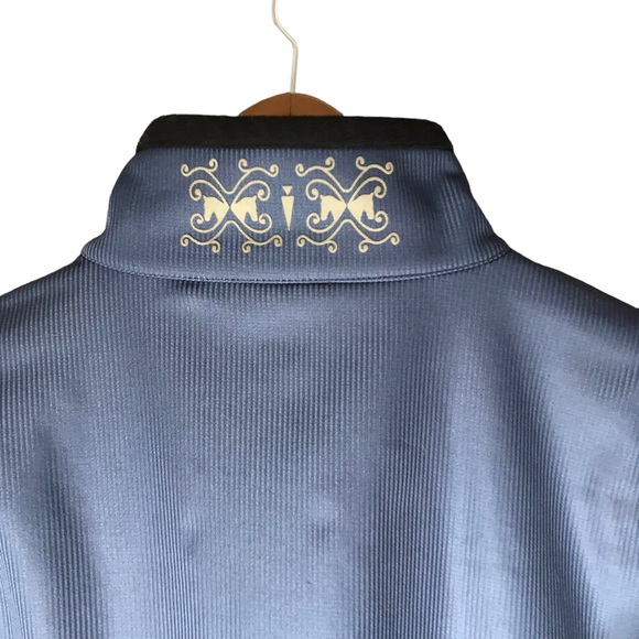 Kerrits Lined Equestrian Riding Jacket Full Zip Blue Pockets Women's Large - Picture 9 of 11